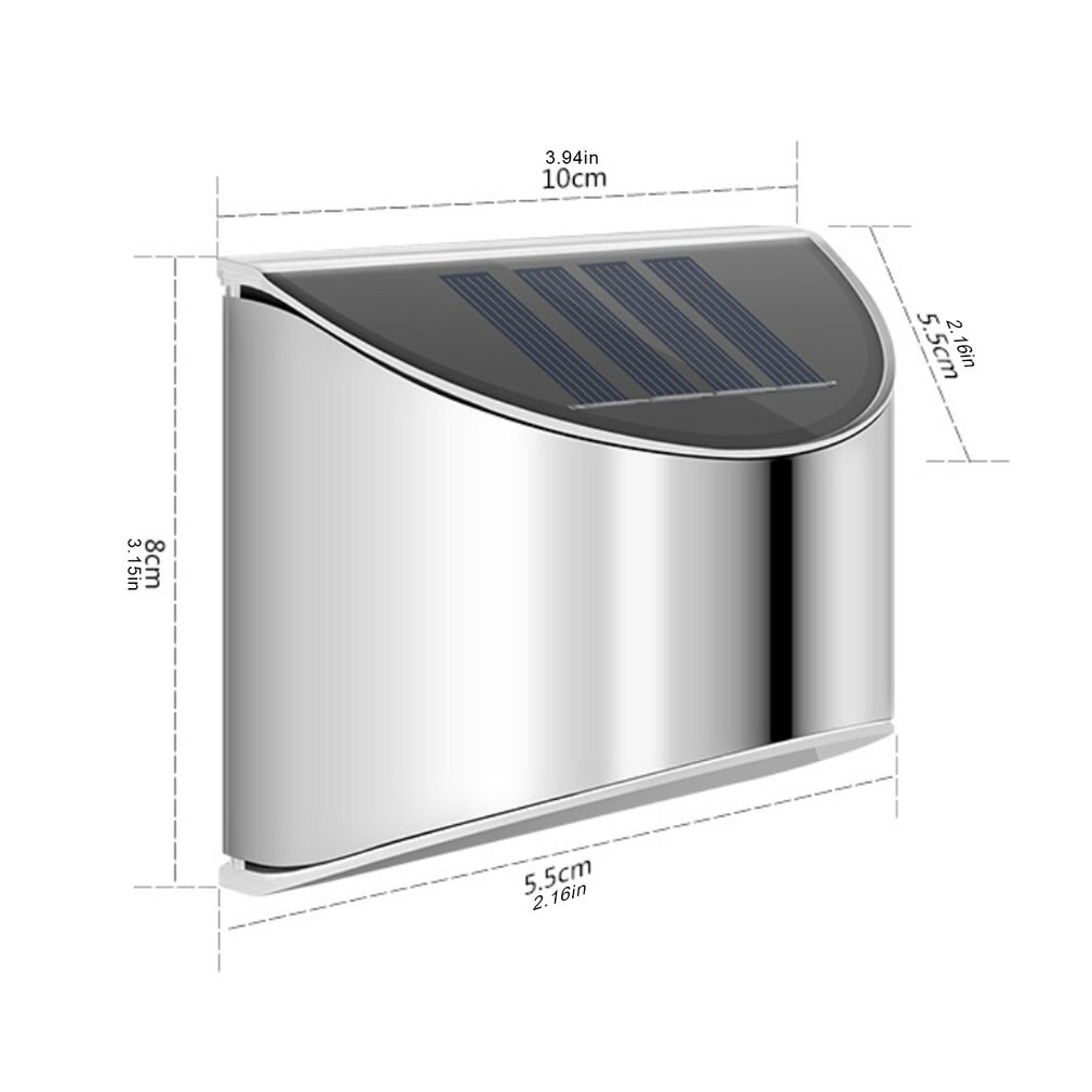 Solar Light 4 LED Solar Powered Lamp PIR Motion Sensor Waterproof Security Lighting For Outdoor Garden Wall Fence