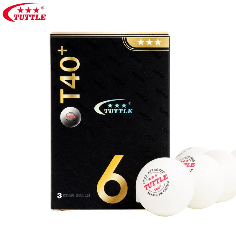 TUTTLE ITTF approved ABS Plastic Table Tennis Balls 3 Star 40+mm Ping Pong Balls for game tabletennis Tenis PingPong Ball: Default Title