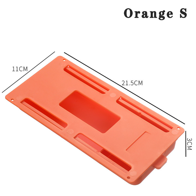 Desk Drawer Self Stick Desk Table Storage Hidden Drawer For Small Accessories Holder Storage Tray Organizer Stationery Storage: Orange S
