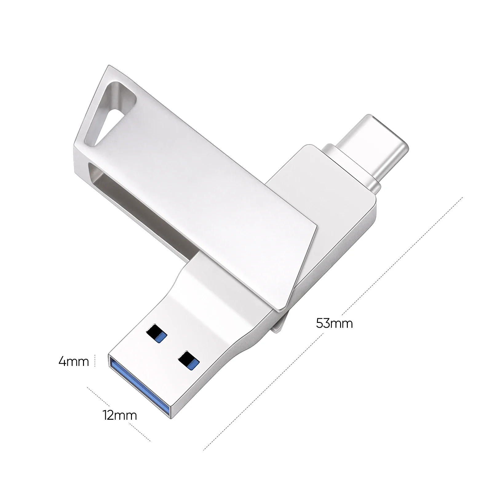 Fast High-Speed Type-C Phone USB 3.0 Flash Drive 256GB Pendrive 128GB External Storage 64GB Memory Stick 32GB Pendrive