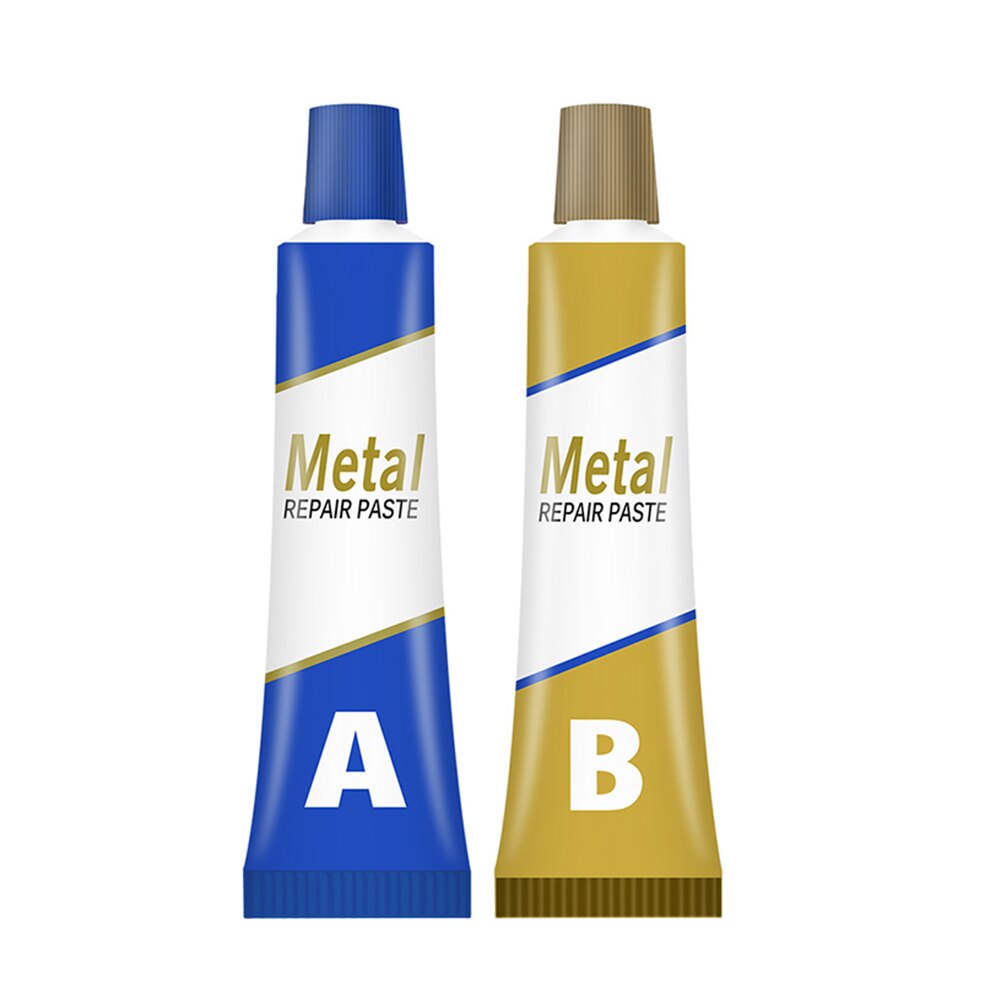 2Pcs A+B Metal Repairing Adhesive Super Glue Iron Steel Industrial Repair Paste Auto Radiator Water Tank Special Welding Glue