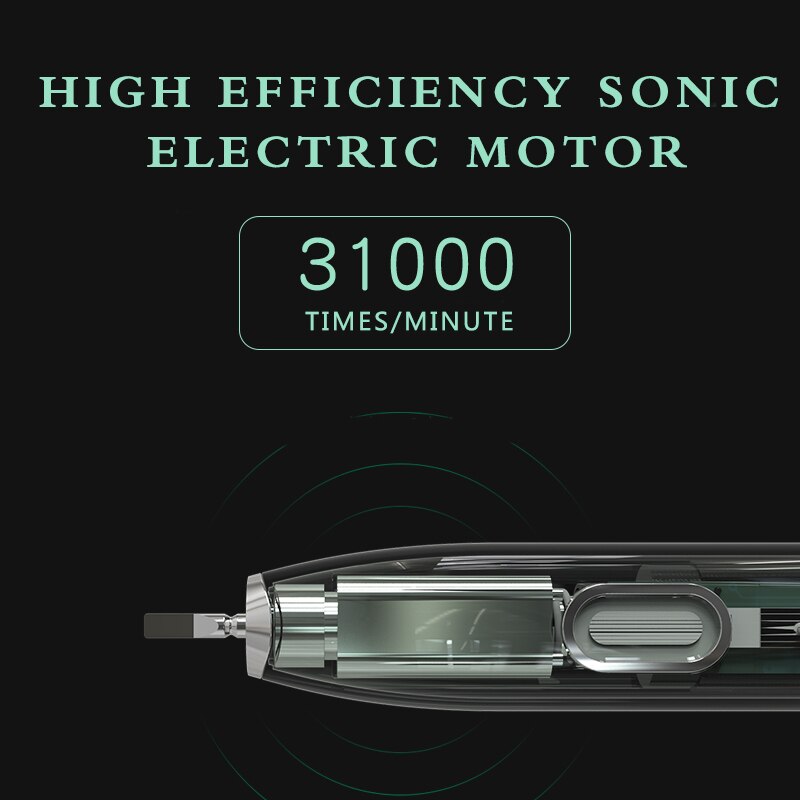 Ultrasonic Sonic Electric Toothbrush Powerful Tooth Brush USB Rechargeable Adult Electronic Washable Whitening Teeth Brush