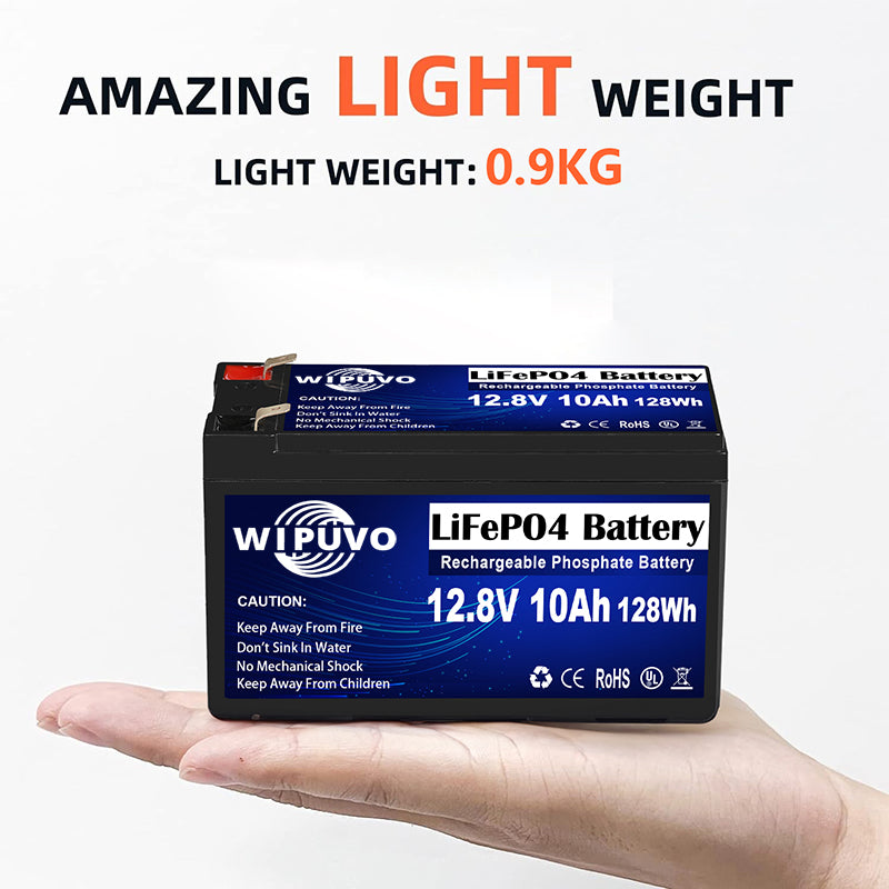 Batería LiFePO4 12V 9Ah 10Ah con batería de litio BMS 12,8V LiFePO4