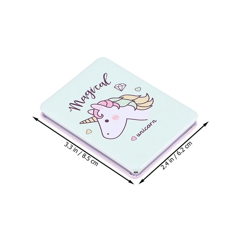 Double-Sided Makeup Mirror Portable Folding Compact Pocket Mirror Rectangle Mirror Cosmetic Tools