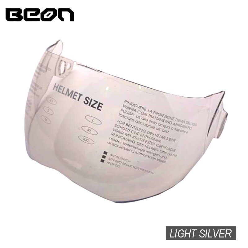 Beon motorhelmen vizier zwart transparant zilver bril glosses vizieren voor beon b -702 4 seizoenen helmen: T702 vizier zilver