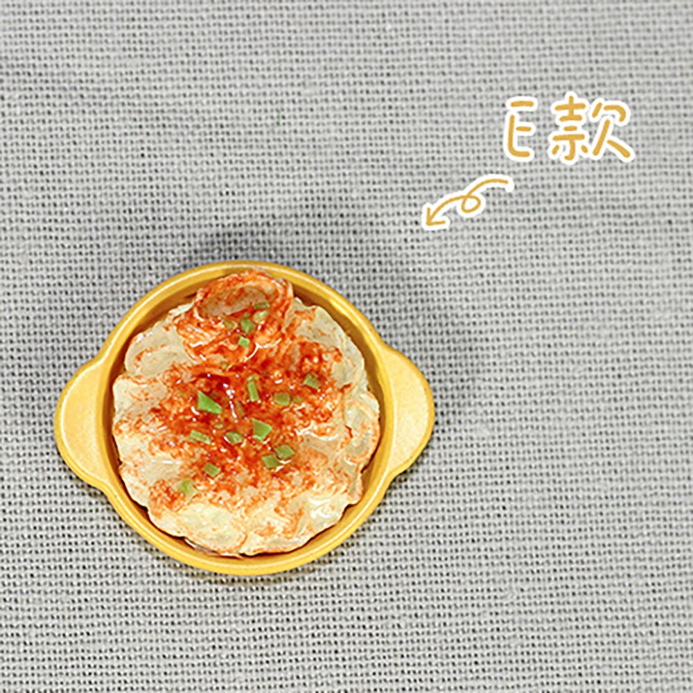 1pcs 1/12 Dollhouse Miniature Accessories Mini Scallion Noodles With Meat Sauce Food Model Simulation Toys for Doll House Decor: E