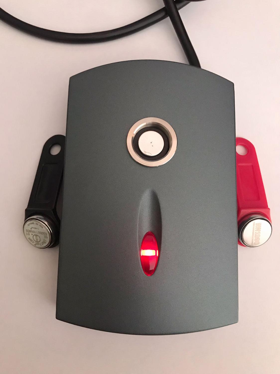 RS232 Iknop Programmeur DS1990A Tm Reader Writer Copier Duplicator Cloner + 1Pc TM1990A-F5 Keyfob Tag + 1Pc RW1990 token Key