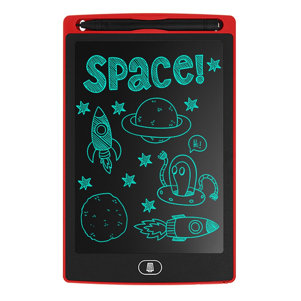 8.5/10/12 inch Handwriting Pad Digital Electronic Tablet Board Ultra-thin LCD Writing Tablet Electronic Message Graphics Board: Red 8.5inch