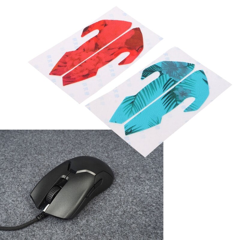 Viper mouse skin schweißabweisende pads, rutschfeste pads, rot blau