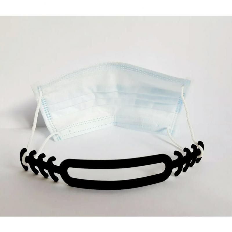 Máscara de extensão de máscara ajustável, corda de silicone unissex para crianças e adultos antiderrapante cordão para pendurar máscara ecológica com 10 peças