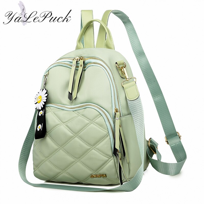 Mochila feminina de pano, mochila feminina de pano oxford, bolsa de ombro escolar para meninas adolescentes, mochila leve para viagem