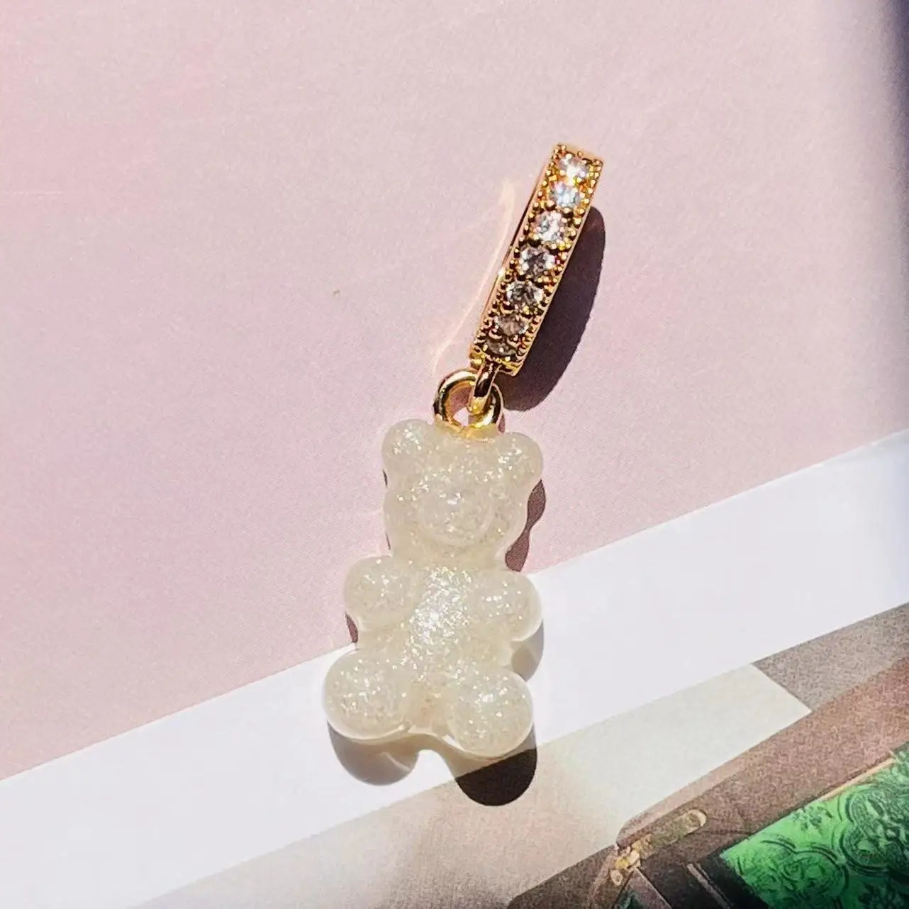 Kleurrijke hartvormige hanger met trendy engelse woorden, hars, liefdeshart, zirkonia bedeltje, sleutelbeenketting, halsketting voor vrouwen,  y2k sieraden: Titanium geplateerd