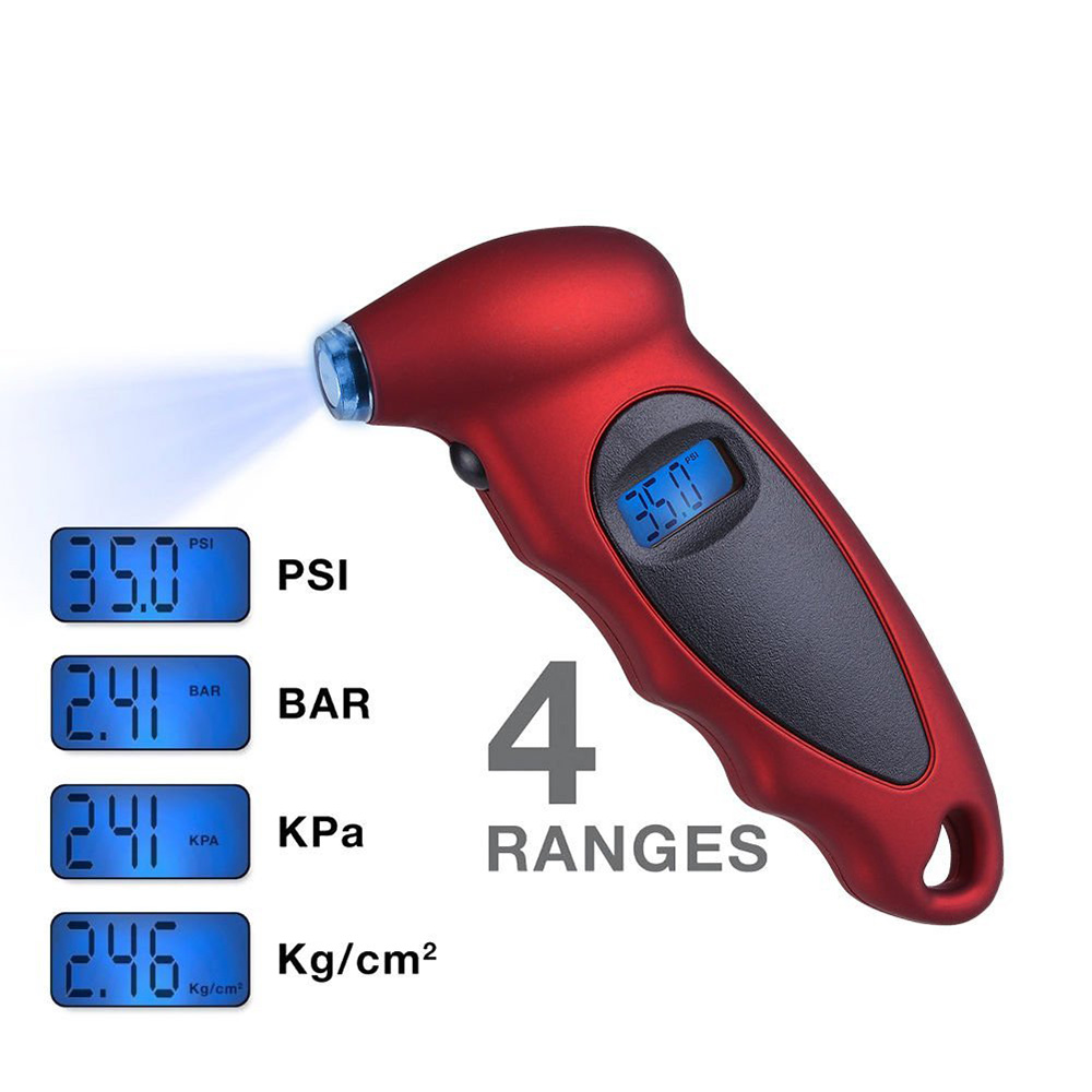 handheld bandenspanningsmeter achtergrondverlichting Hoge precisie digitale monitoring autoband luchtmeter LCD-scherm manometer barometers