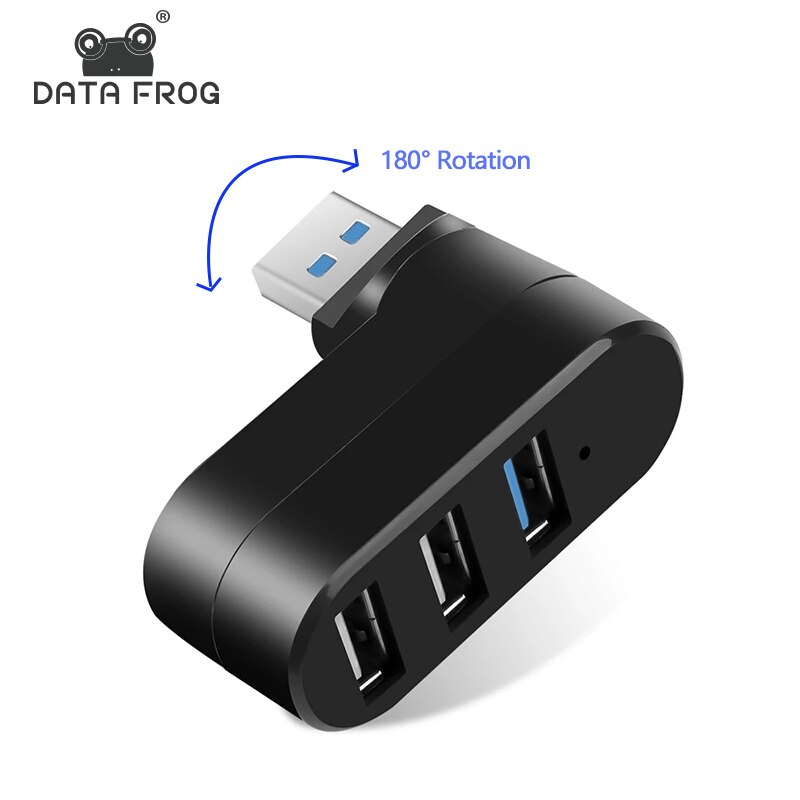 3 Port Multi 2.0/3.0 USB Hub miniaturowy Hub USB dużej prędkości obrotowej przejściówka rozgałęziająca na laptopa na notebooka dla komputer PC akcesoria