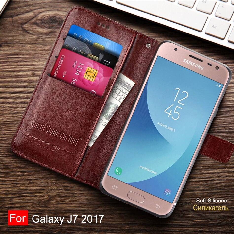 Funda para Samsung Galaxy J7 Pro , funda magnética de lujo con tapa, soporte, BILLETERA, bolso de cuero para teléfono Samsung Galaxy J7 Pro