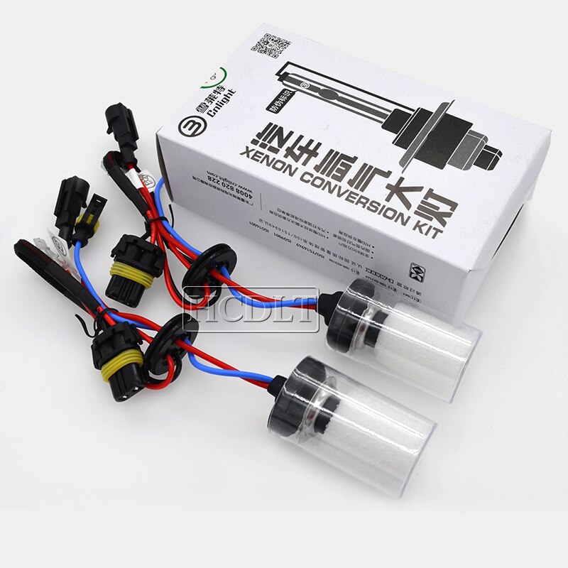Hcdlt original 35w xenon  h7 hid lampa cnlight hid  h7 6000k 4300k 8000k bilstrålkastare ersättningslampa för 35w xenon ballast kit