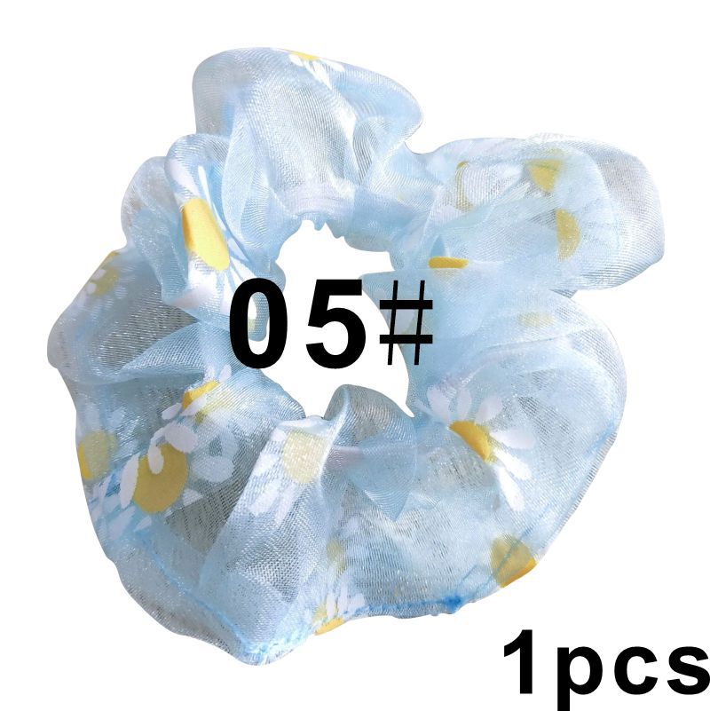Nette Korea Weiche Gittergewebe Frauen Haar Scrunchie Mädchen Elastische Haar Bands dehnbar Haar Krawatten Pferdeschwanz Kopfschmuck Zubehör: Rosa