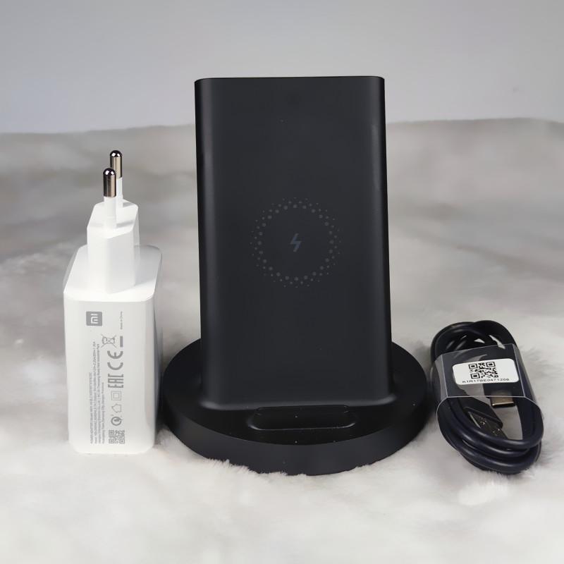 Oryginalna bezprzewodowa ładowarka Xiaomi 20W turbosprężarka opłata 27W ue adapter dla Mi 9 10 zawodowiec mieszać 2S mieszać 3 Qi EPP10W dla iPhone XS XR XS MAX: EU add bezprzewodowy zestaw