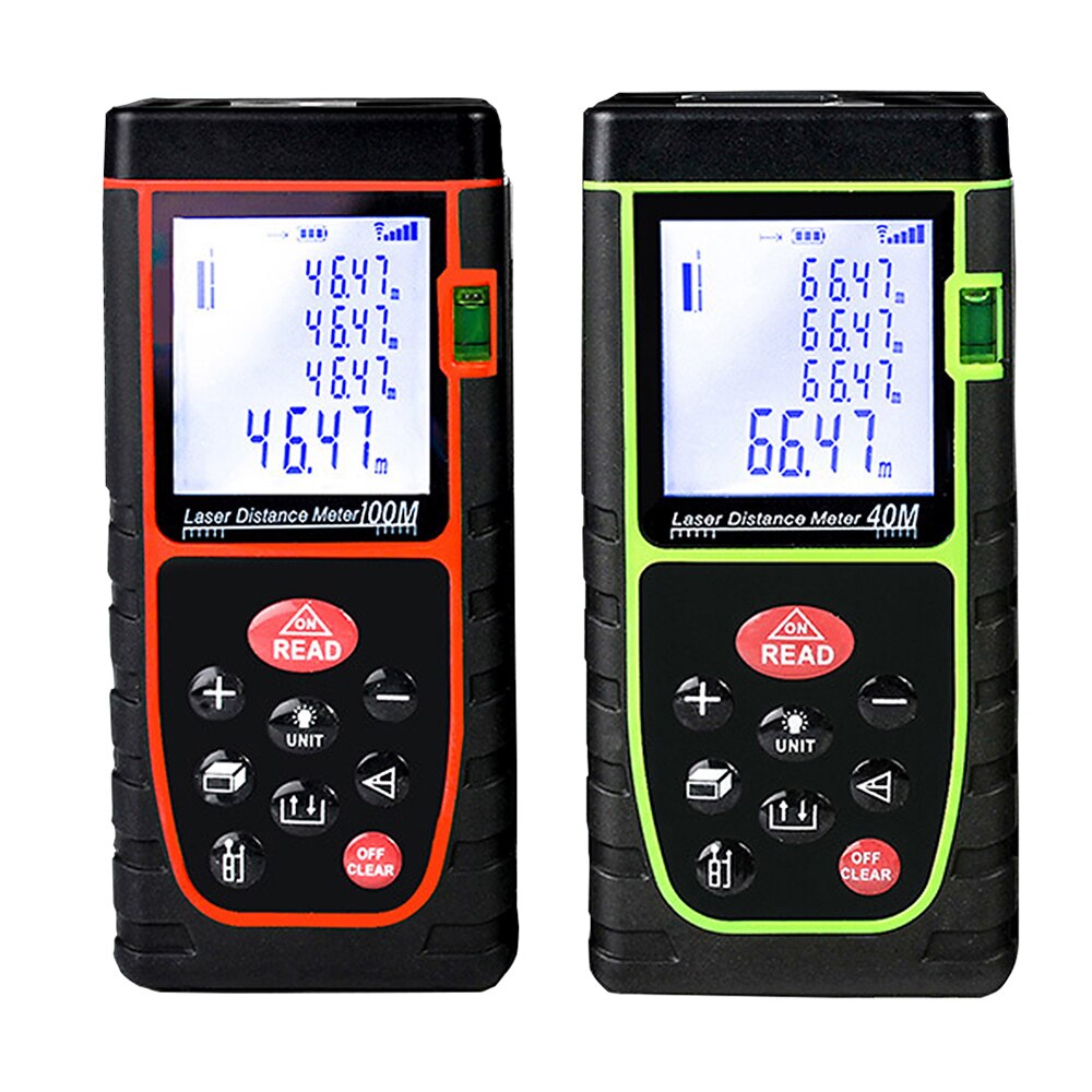 Handheld Digital Distance Meter Tool Diastimeter Area Rangefinder Data Storage Measurement Infrared Measuring Instrument