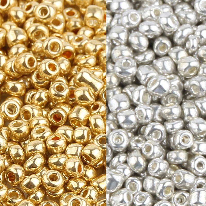 Gold/Silver Color 2/3/4MM Jewelry Crystal Glass Beads Spacer Beads for Jewelry Making DIY Necklace Bracelet Czech Beads