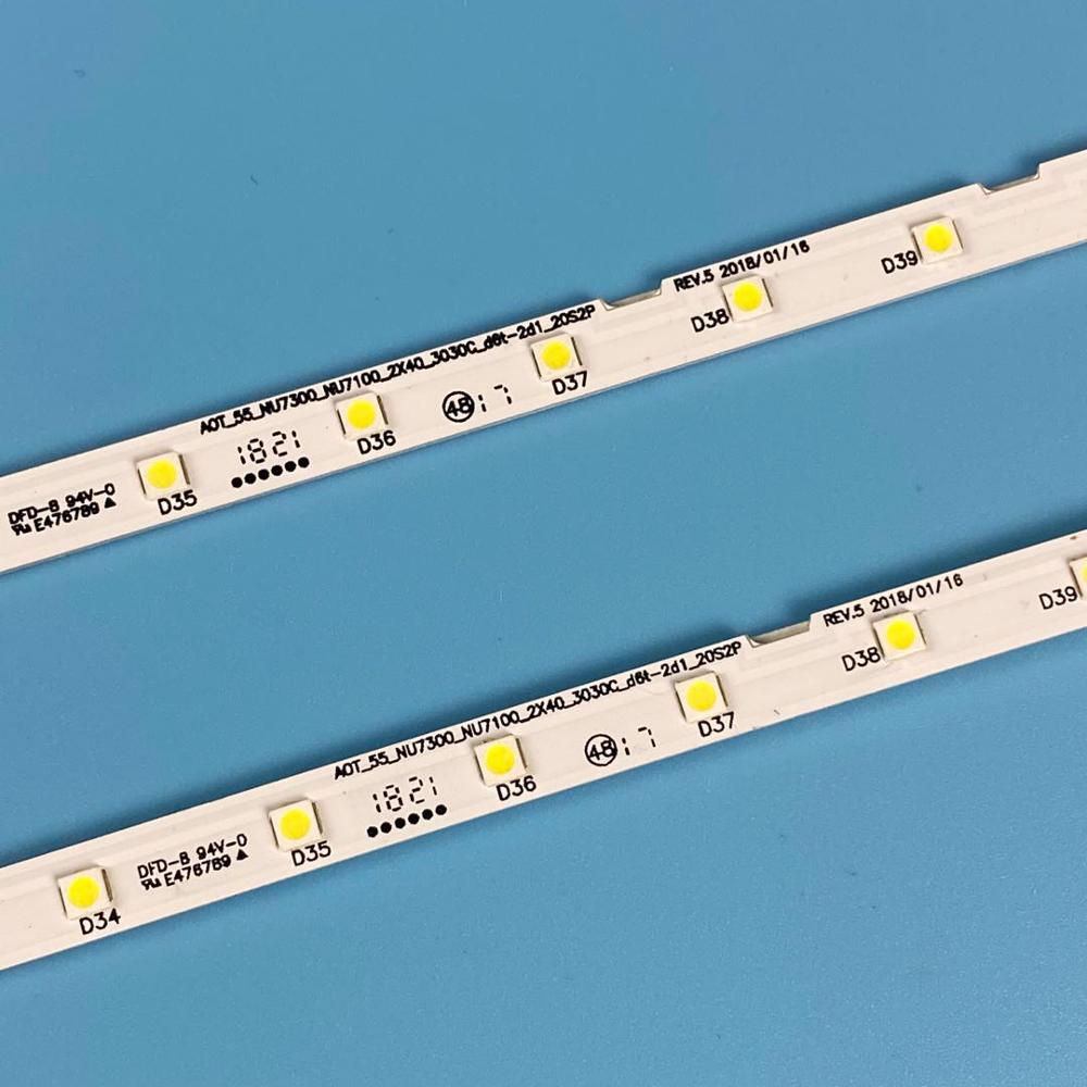 Tira de luces LED de retroiluminación, accesorio para samsung UE55NU7379 UE55NU7026 UE55NU7026K UE55NU7120K UE55NU7025 UE55N5500 UE55NU7179 UE55NU7402