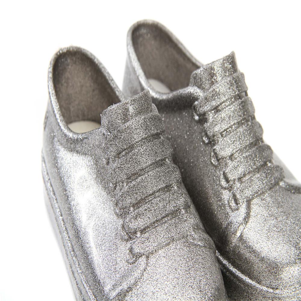 Lente Jongen Meisjes Gelei Schoenen Kinderen Patent Pvc Waterdichte Schoenen Kleine Prinses Schoenen Student Kant Schoenen MN009