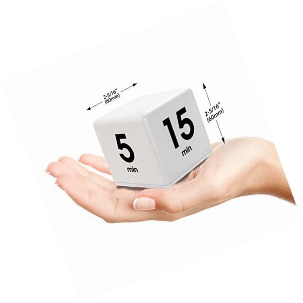 Reloj cubo de alarma de temporizador Digital 5, 15, 30, 60 minutos de gestión del tiempo temporizador de cocina blanco herramienta de gestión del tiempo