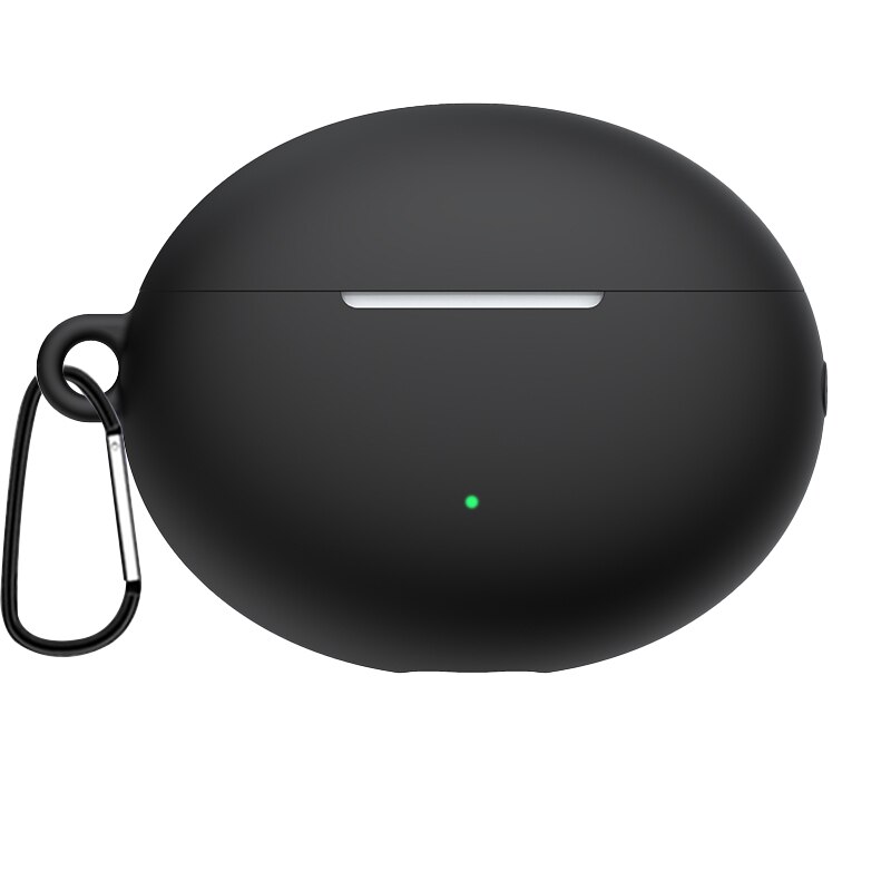 For Huawei Freebuds 4i Case Silicone Earphone Cover For Huawei Freebuds 4i 4 i Free Buds 4i Headset Funda Accessories With Hook: Black