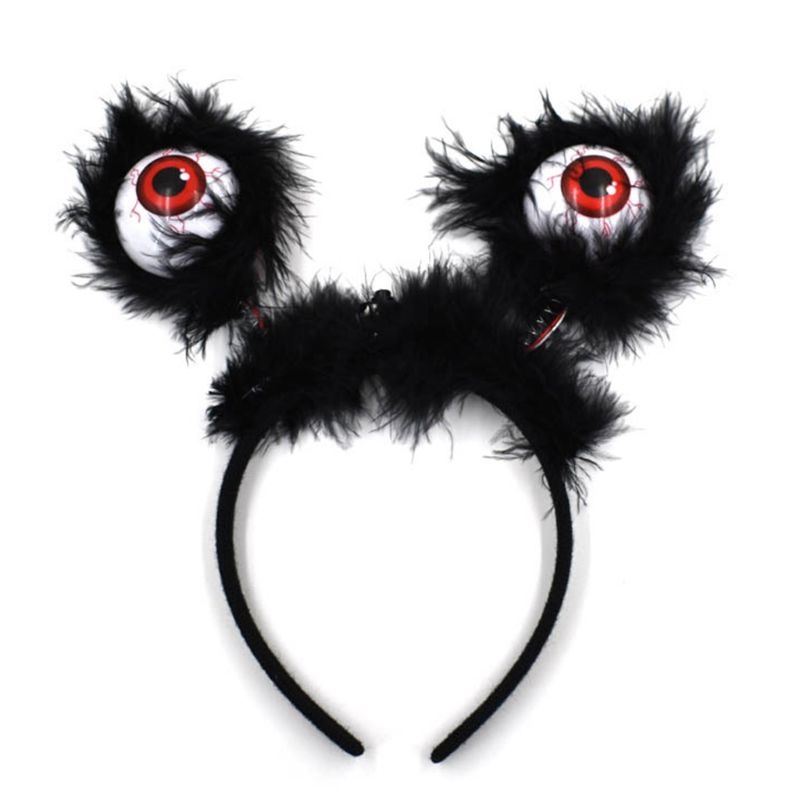Halloween Incandescente Bulbo Oculare Della fascia Dei Bambini Giocattolo Divertente Fasce Prom Puntelli Accessori per Capelli Copricapo 72XC