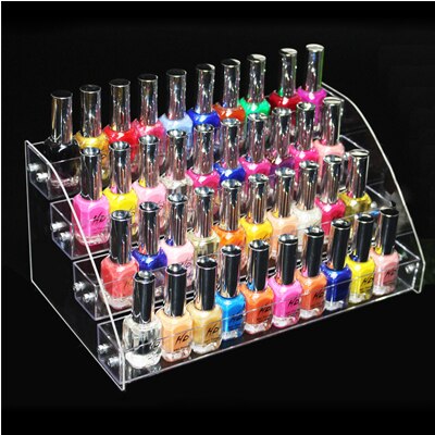 Mordoa Acrylic Makeup box Nail Polish Storage Organizer 234567 Layer Rack jewelry Display Stand: 4