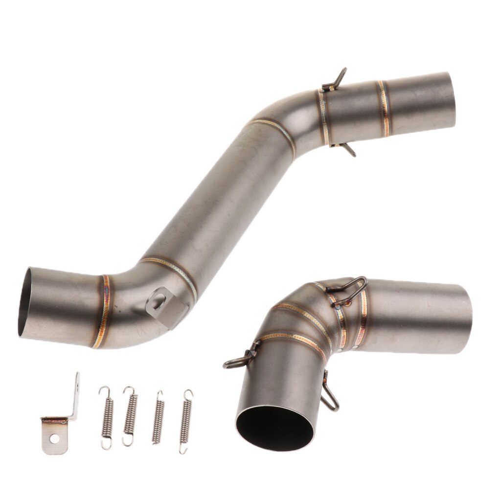 Polished Stainless Steel Slip-On Exhaust Mid Pipe for KTM 390 125/200