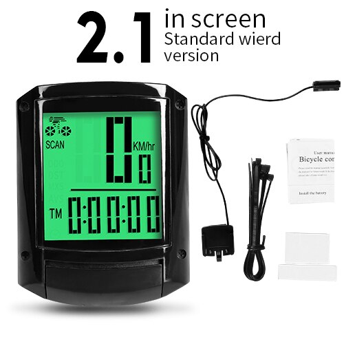 INBIKE Bicycle Computer Multifunction Cycling Odometer Wireless and Wired Stopwatch Waterproof MTB Bike Computer CX408: Wired