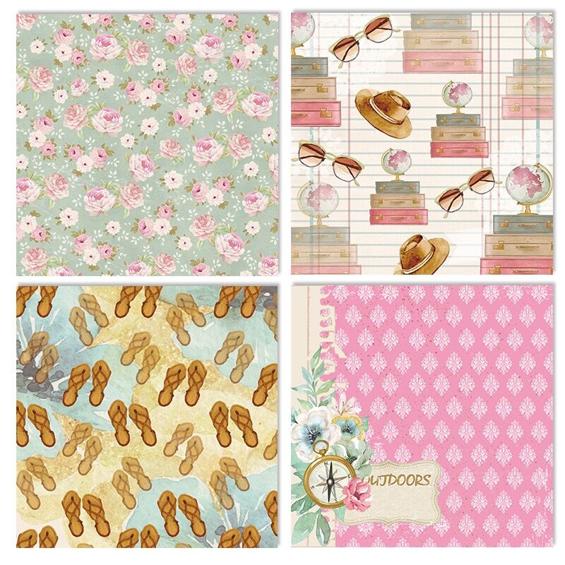24 ark sweet day scrapbooking-block papper origami konst bakgrundspapper kort göra diy scrapbook papper hantverk  c1031