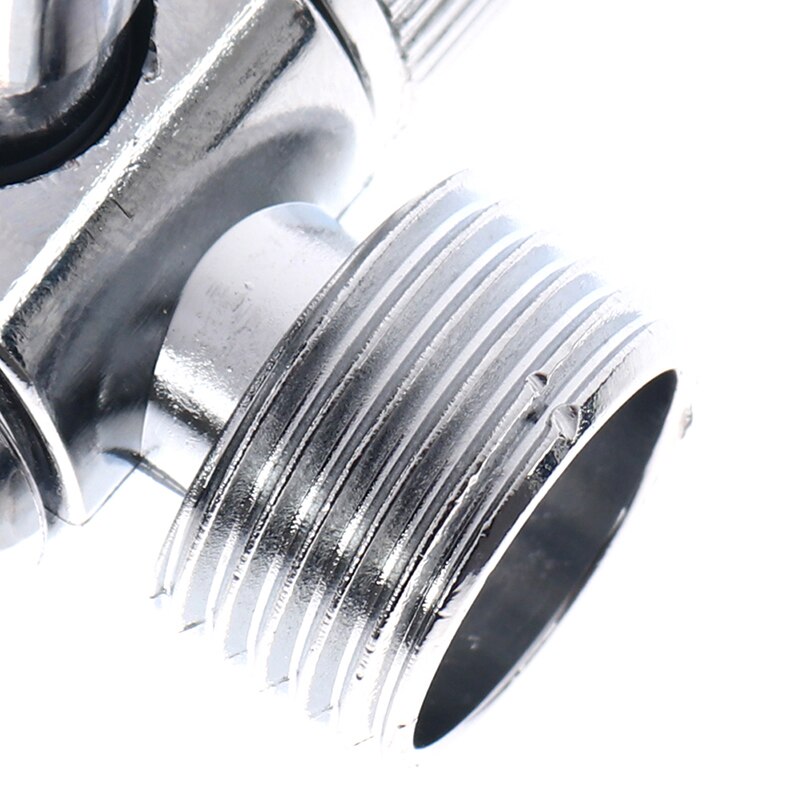 3-way Diverter Valve Faucet Connector Adapter Three Head Function Switch