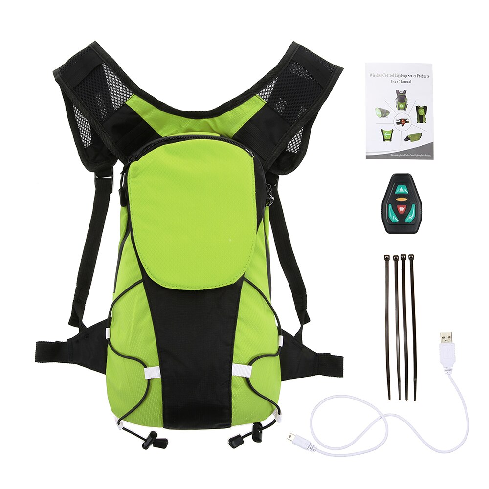 # 5L Turn Signal Reflective Light Backpack Outdoor Sport Safety Bag Gear Reflectiv Pack for Cycling Running Walking Jogging