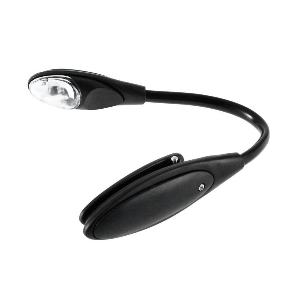 Mini draagbare studentenhuislampen, clip-on zelfverdedigingszaklamp, boeklamp, laptop, witte led-boekleeslamp
