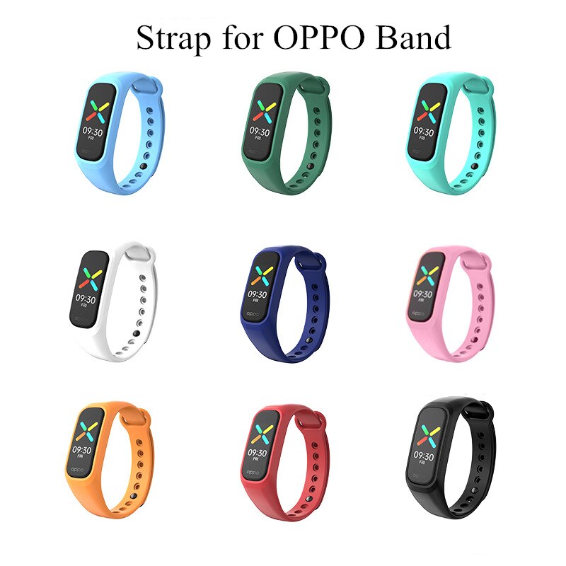 Silikoni rannehihna oppo nauhan vaihtorannekkeen urheilunauha pehmeä vedenpitävä ranneke oppo smart band vyölle