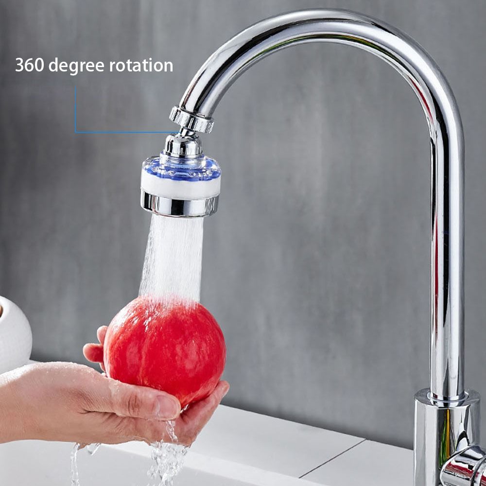 360 Graden Draaiende Kraan Waterfilter Set Met Universele Adapter Gootsteen Douche Spatwaterbestendige Kraan Verlengstuk