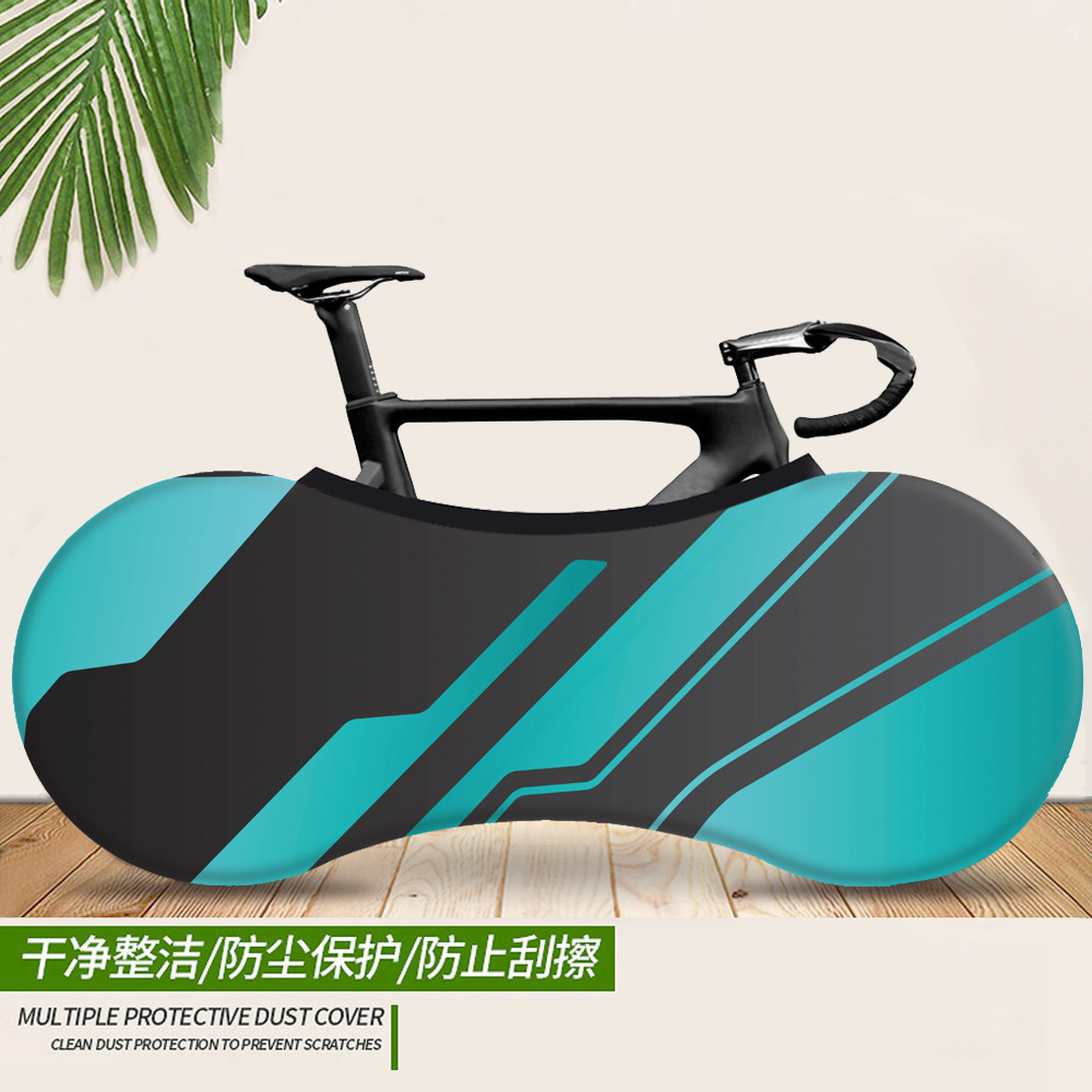 Cubierta de Interior para bicicleta de montaña, tela elástica de , 26-28 pulgadas, cubierta antipolvo, protección de neumáticos, almacenamiento de accesorios para bicicleta: 10
