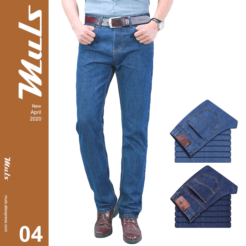 Men Jeans Classic Business Spring Autumn Male Skinny Straight Stretch Brand Denim Pants Summer Overalls Slim Fit Trousers
