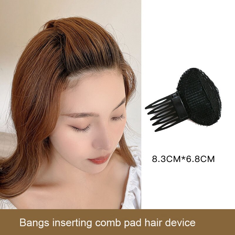 1 set Hair Pads Hair Volume Increase Puff Hair Bun Maker Donut Magic Foam Sponge Bump Up Insert Base Hair Styling Accessories: 2