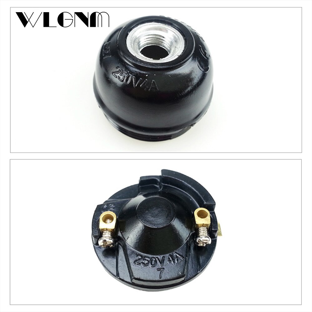 Lamp Holder Accessories E14 / E27 Retro Industrial Lamp Base Edison Light Bulb Led Lamps Black Light Base For Home Lighting