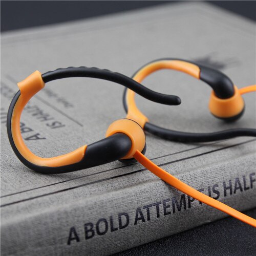 Ersuki  mp3- speler usb-nekband voor sporthardlopen  mp3 met oordopjes, ondersteuning voor 16gb micro sd-kaarten: Oranje