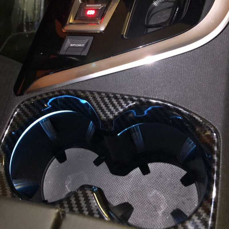 Soporte para vaso de agua para coche marco cubierta pegatinas para Peugeot 5008 3008 GT ABS fibra de carbono
