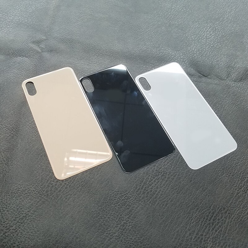 Stort hul bagpå glas til iphone x xs xs max batteridæksel bagside glas reservedele aaaa++++