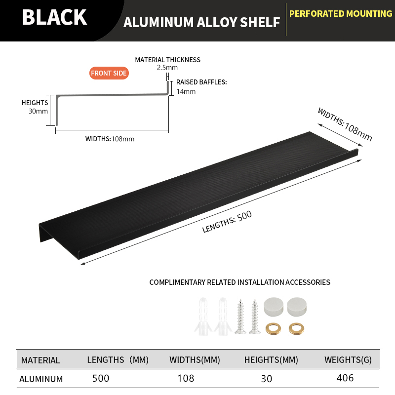 Mensole da bagno galleggianti Portaoggetti da parete Organizzatore per la casa Organizzatori di mobili da cucina per bagno Mensola da parete in metallo: Rosso