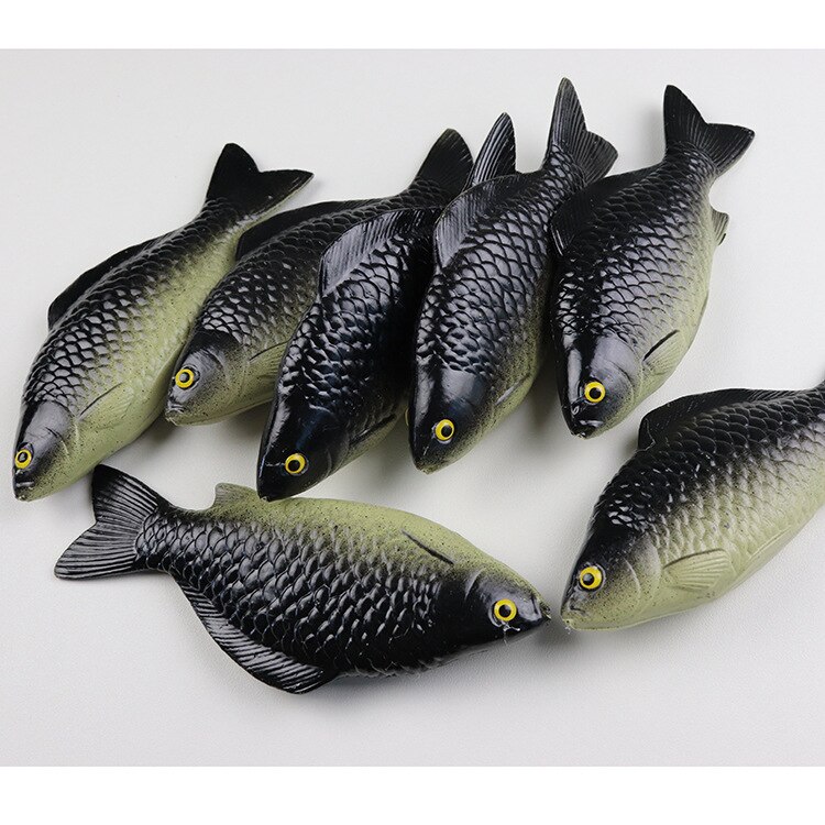 Alimentos artificiales de imitación de pescado, decoración de nevera, escuela, restaurante, materiales de enseñanza, fotos de estudiantes, 1 ud.