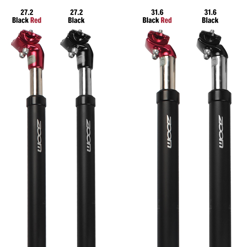 MTB Suspension Telescopic Seatpost Tube Aluminum Alloy Bicycle Shock Absorber Seat Pole 31.6x350mm /27.2x350mm Bike Seat Post
