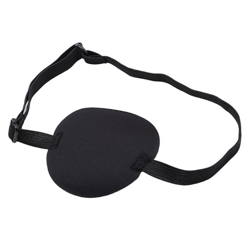 Adult Child Single Eye Cover Silk Eyeshade Sleeping Eye Mask One-eyed Cover Portable Soft Eye Patch Amblyopia Traning Goggles