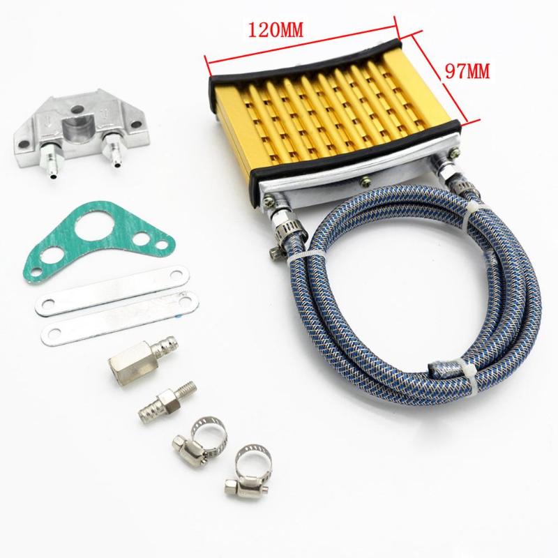 Aluminum Motorcycle Intercooler Engine Oil Cooler Cooling Radiator Kit for 125cc 140 150cc PIT PRO Trail Dirt